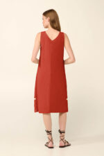 Αμάνικο Καλοκαιρινό Φόρεμα με Πιέτα - Image 2