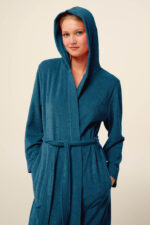 Vamp - Μονόχρωμη Frottee Γυναικεία Ρόμπα - Image 2