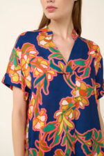 Vamp - Καλοκαιρινό Φόρεμα από Ποπλίνα με Λαιμόκοψη V - Image 7