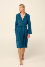 Vamp - Μονόχρωμη Frottee Γυναικεία Ρόμπα - Image 3