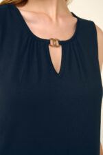 Μονόχρωμο Αμάνικο Καλοκαιρινό Φόρεμα - Image 3