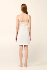 Vamp - Μονόχρωμο Καλοκαιρινό Νυχτικό Micromodal Με Δαντέλα - Image 3