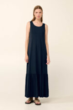 Μονόχρωμο Μακρύ Καλοκαιρινό Φόρεμα