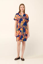 Vamp - Καλοκαιρινό Φόρεμα από Ποπλίνα με Λαιμόκοψη V - Image 8