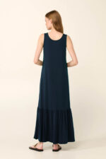 Μονόχρωμο Μακρύ Καλοκαιρινό Φόρεμα - Image 2