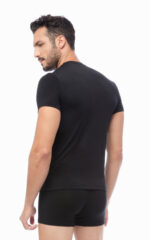 Mengear TENCEL™ Modal Ανδρική Κοντομάνικη Φανέλα με Κλειστή Λαιμόκοψη - Image 2