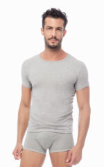 Mengear Basic Ανδρική Βαμβακερή Φανέλα με Ανοιχτή Λαιμόκοψη