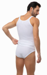 Classic Βαμβακερή Ανδρική Αμάνικη Φανέλα - Image 2