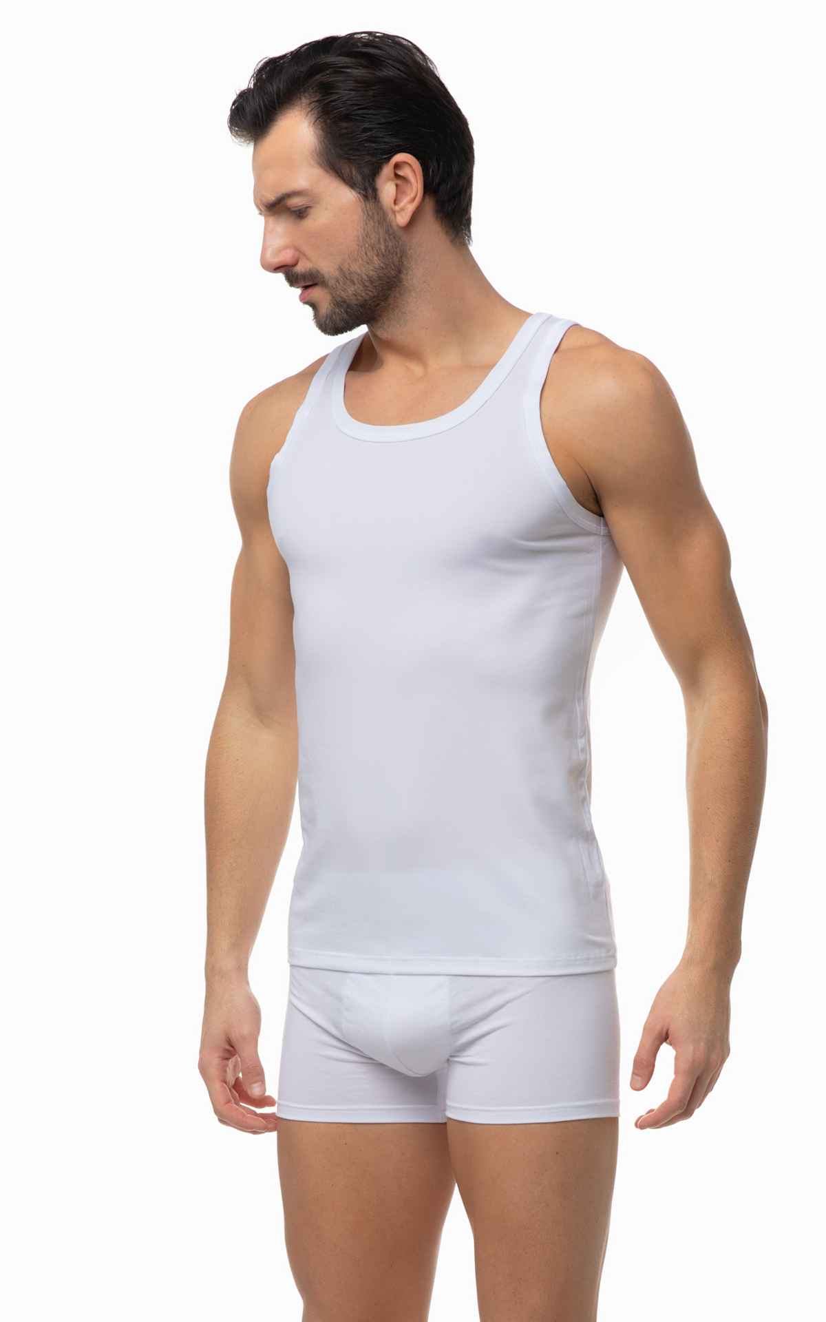 90-12076_005-01 TENCEL™ Lyocell Ανδρική Αμάνικη Φανέλα - Image 1