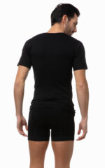 Classic Βαμβακερή Ανδρική Κοντομάνικη Φανέλα με Ανοιχτή Λαιμόκοψη - Image 2