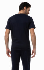 Ανδρικό Βαμβακερό T-Shirt με κλειστή λαιμουδιά - Image 2