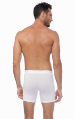 Mengear Basic Ανδρικό Βαμβακερό Long Boxer Εξωτερικό Λάστιχο 2 τμχ - Image 2