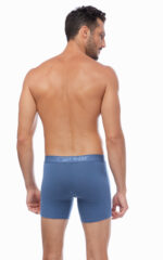 Mengear Basic Ανδρικό Βαμβακερό Long Boxer Εξωτερικό Λάστιχο 2 τμχ - Image 2