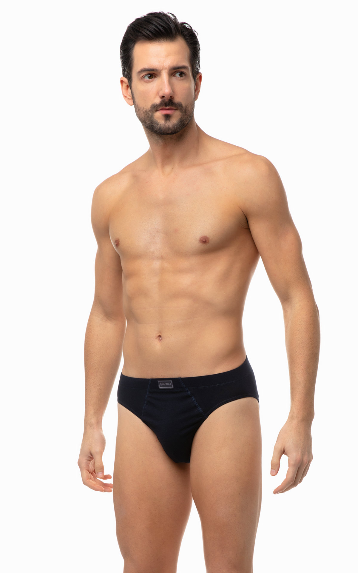 90-23027_155-01 Sporties Βαμβακερό Ανδρικό Σλιπ με Εσωτερικό Λάστιχο 3 τμχ - Image 1