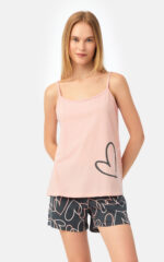 Hearts Αμάνικη Μπριτέλα Γυναικεία Πυτζάμα