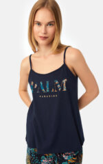 Palm Paradise Αμάνικη Μπριτέλα Γυναικεία Πυτζάμα - Image 3