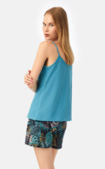 Palm Paradise Αμάνικη Μπριτέλα Γυναικεία Πυτζάμα - Image 2