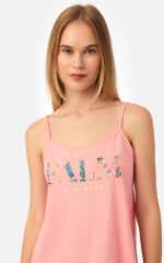 Palm Paradise Αμάνικη Μπριτέλα Γυναικεία Πυτζάμα - Image 3