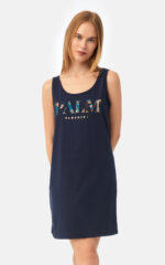 Palm Paradise Αμάνικη Γυναικεία Νυχτικιά
