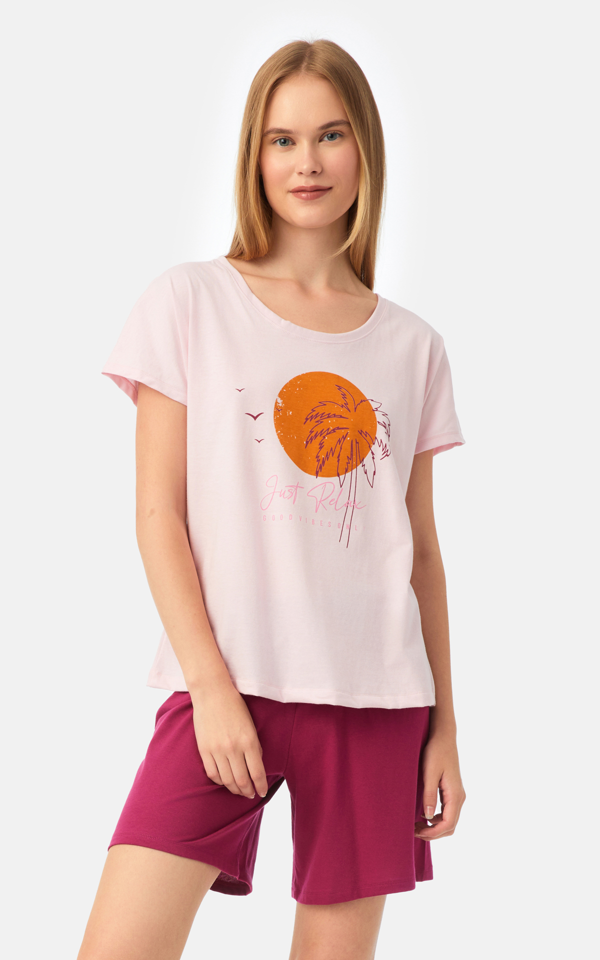 90-52539_304-01 Tropical Κοντομάνικη Γυναικεία Πυτζάμα - Image 1