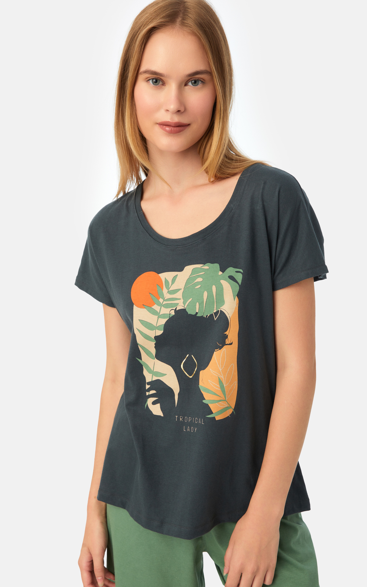 90-52539_886-01 Tropical Κοντομάνικη Γυναικεία Πυτζάμα - Image 1