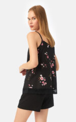 Floral TENCEL™ Modal Αμάνικη Μπριτέλα Γυναικεία Πυτζάμα - Image 3