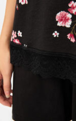 Floral TENCEL™ Modal Αμάνικη Μπριτέλα Γυναικεία Πυτζάμα - Image 4