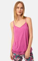 Floral TENCEL™ Modal Αμάνικη Μπριτέλα Γυναικεία Πυτζάμα