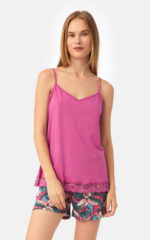 Floral TENCEL™ Modal Αμάνικη Μπριτέλα Γυναικεία Πυτζάμα - Image 2