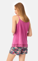 Floral TENCEL™ Modal Αμάνικη Μπριτέλα Γυναικεία Πυτζάμα - Image 3