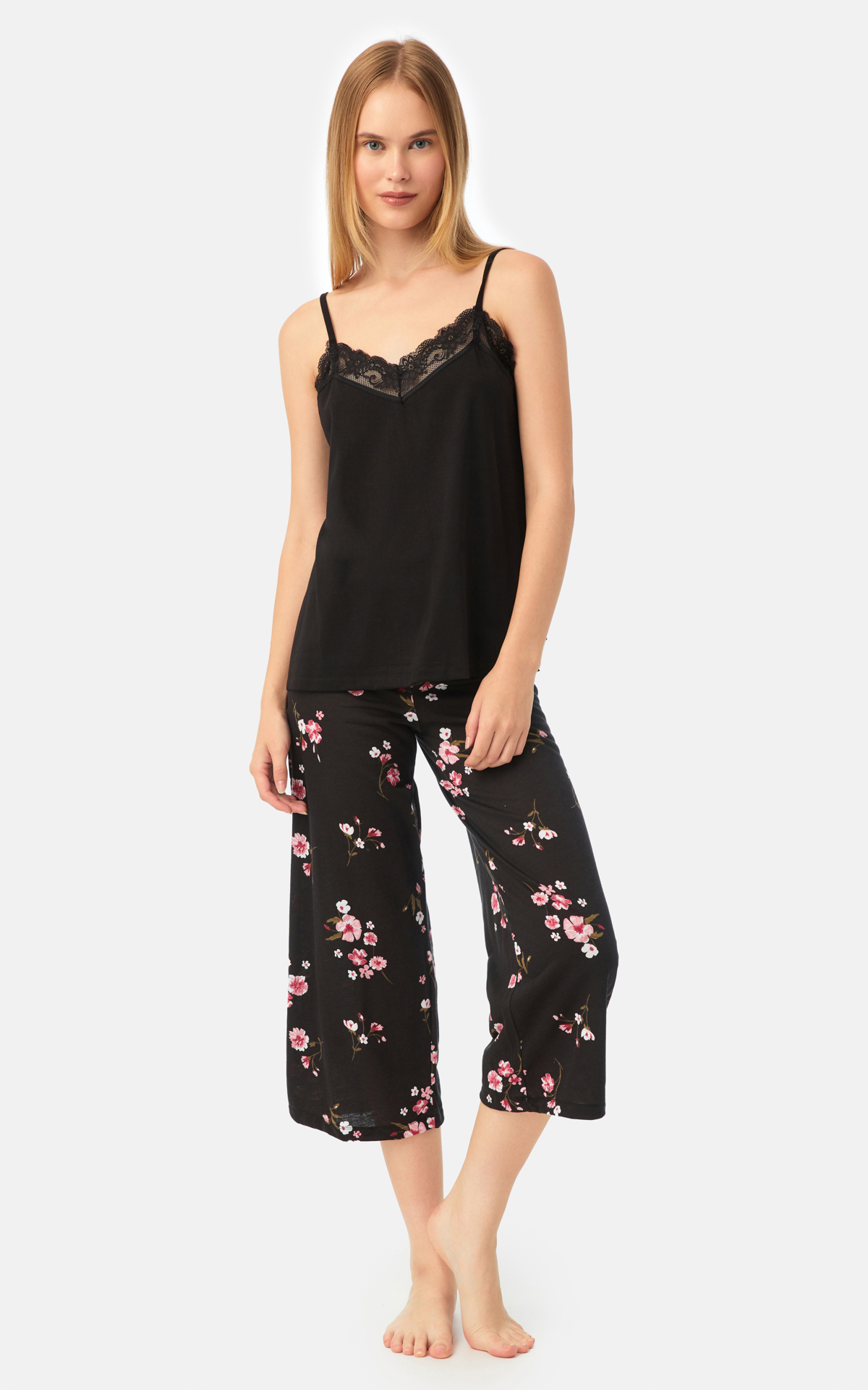 90-52556_045-01 Floral TENCEL™ Modal Aμάνικη Γυναικεία Πυτζάμα - Image 1