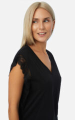 TENCEL™ Modal Μονόχρωμη Κοντομάνικη Κάπρι Γυναικεία Πυτζάμα - Image 3