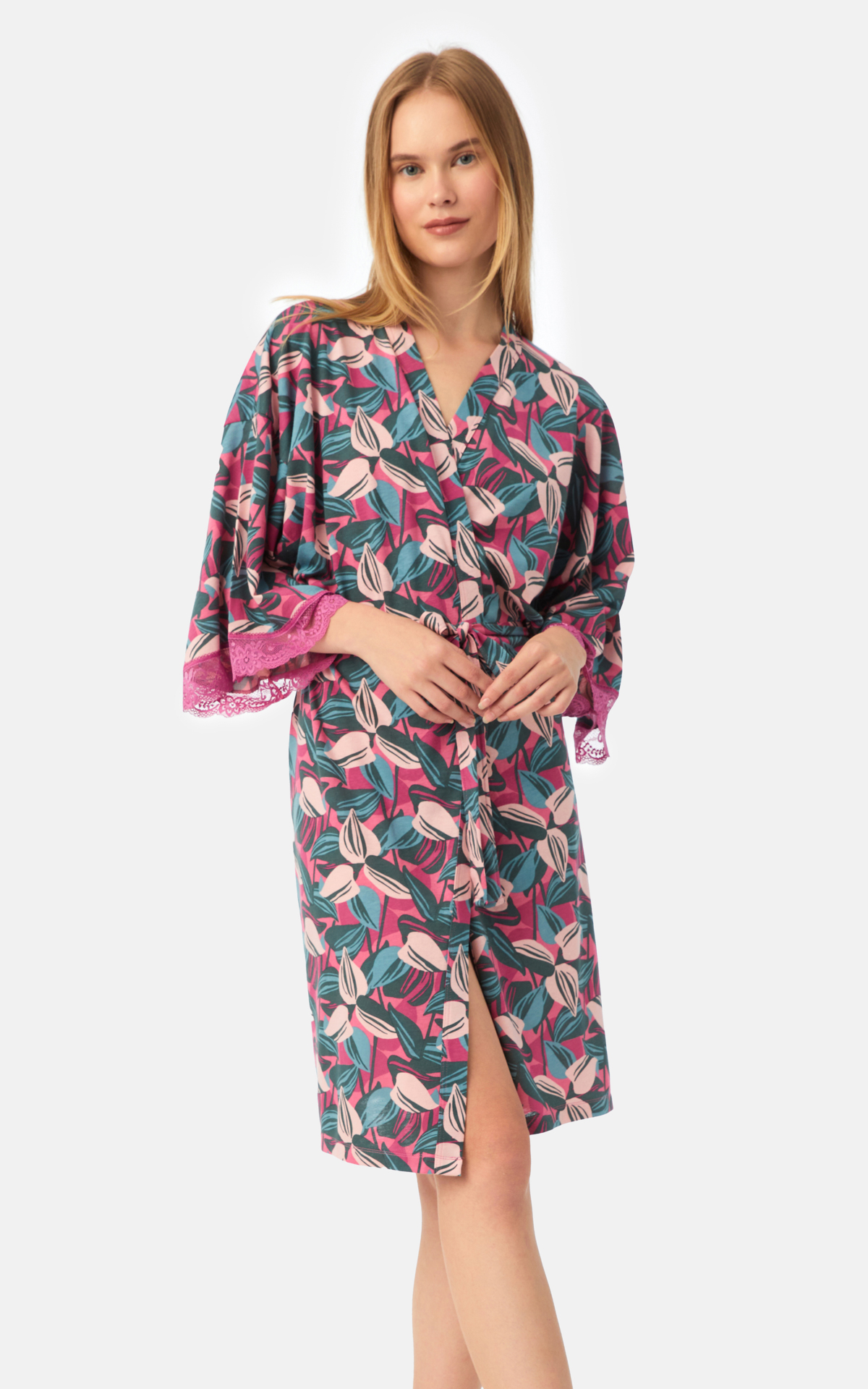 90-52569_199-01 TENCEL™ Modal Εμπριμέ Γυναικεία Ρόμπα - Image 1