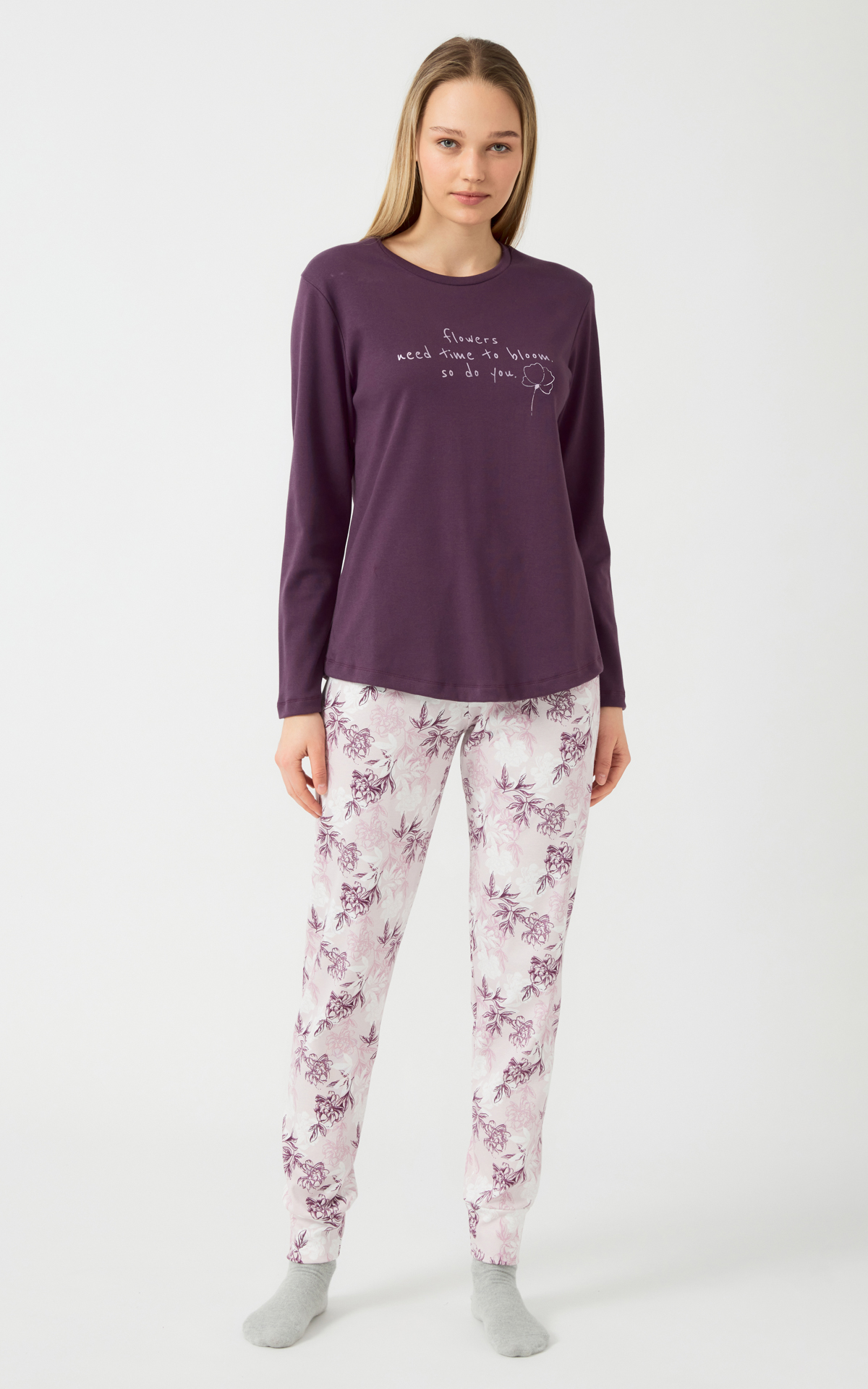 90-53018_374-01 Shadows Floral Γυναικεία Πυτζάμα - Image 1