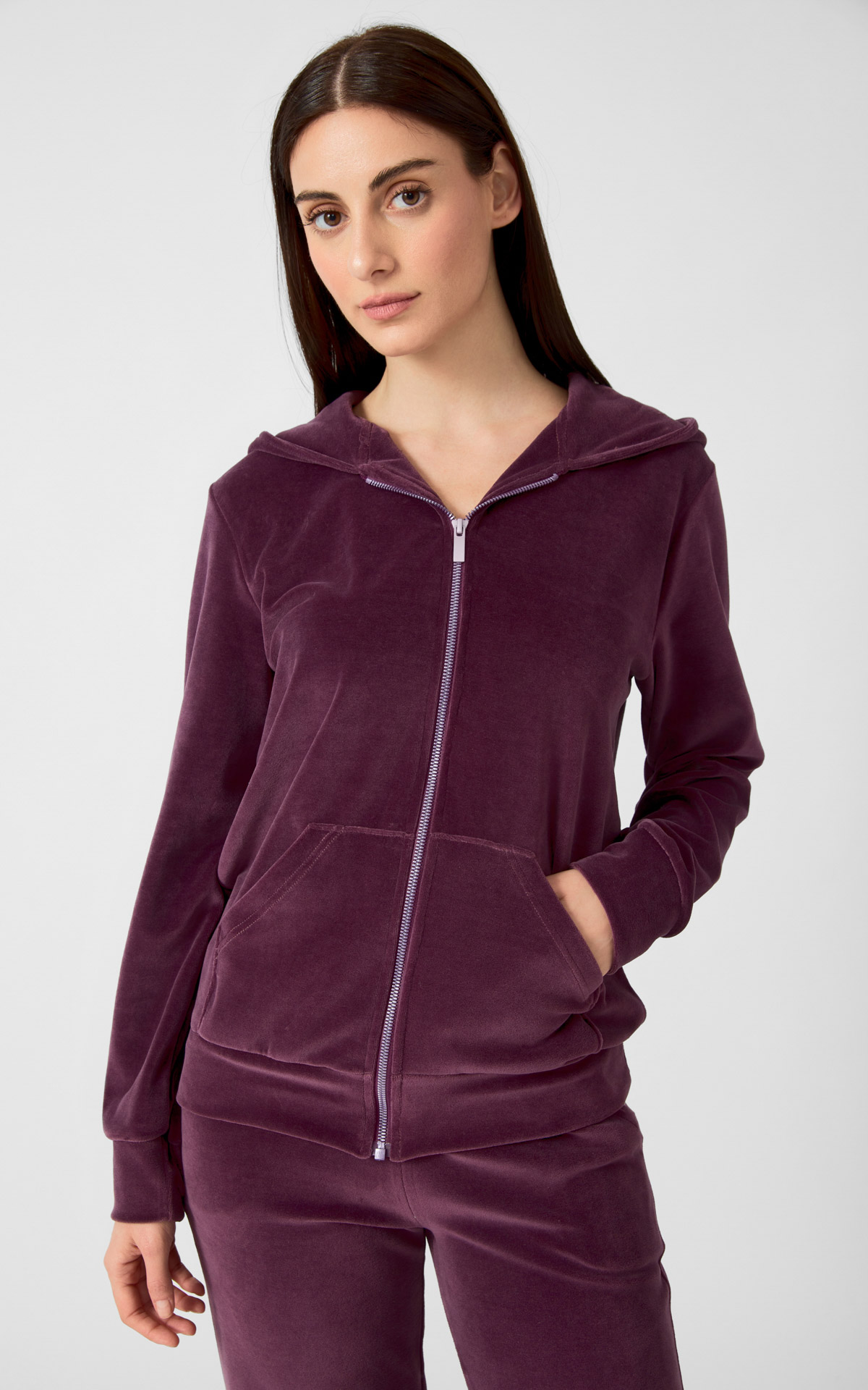 90-53059_874-01 Βελούδινο Γυναικείο Μπουφάν - Image 1