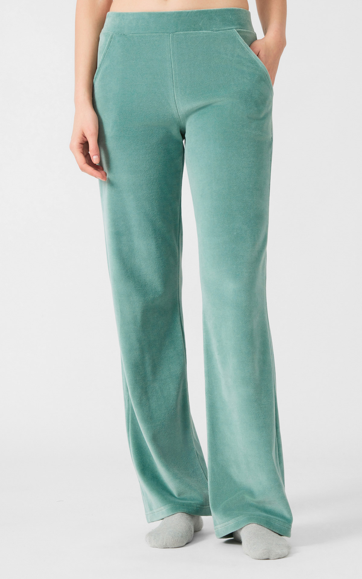 90-53061_213-01 Βελούδινο Γυναικείο Παντελόνι - Image 1