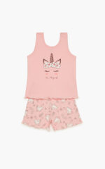 Unicorn Rib Αμάνικη Παιδική Πυτζάμα