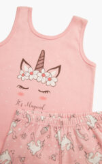 Unicorn Rib Αμάνικη Παιδική Πυτζάμα - Image 2