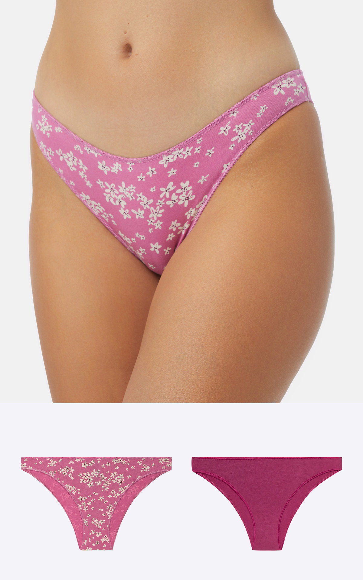 90-81321_932-01 Fimelle TENCEL™ Modal Γυναικείο Χαμηλόμεσο Rio Invisible Σλιπ 2 τμχ - Image 1