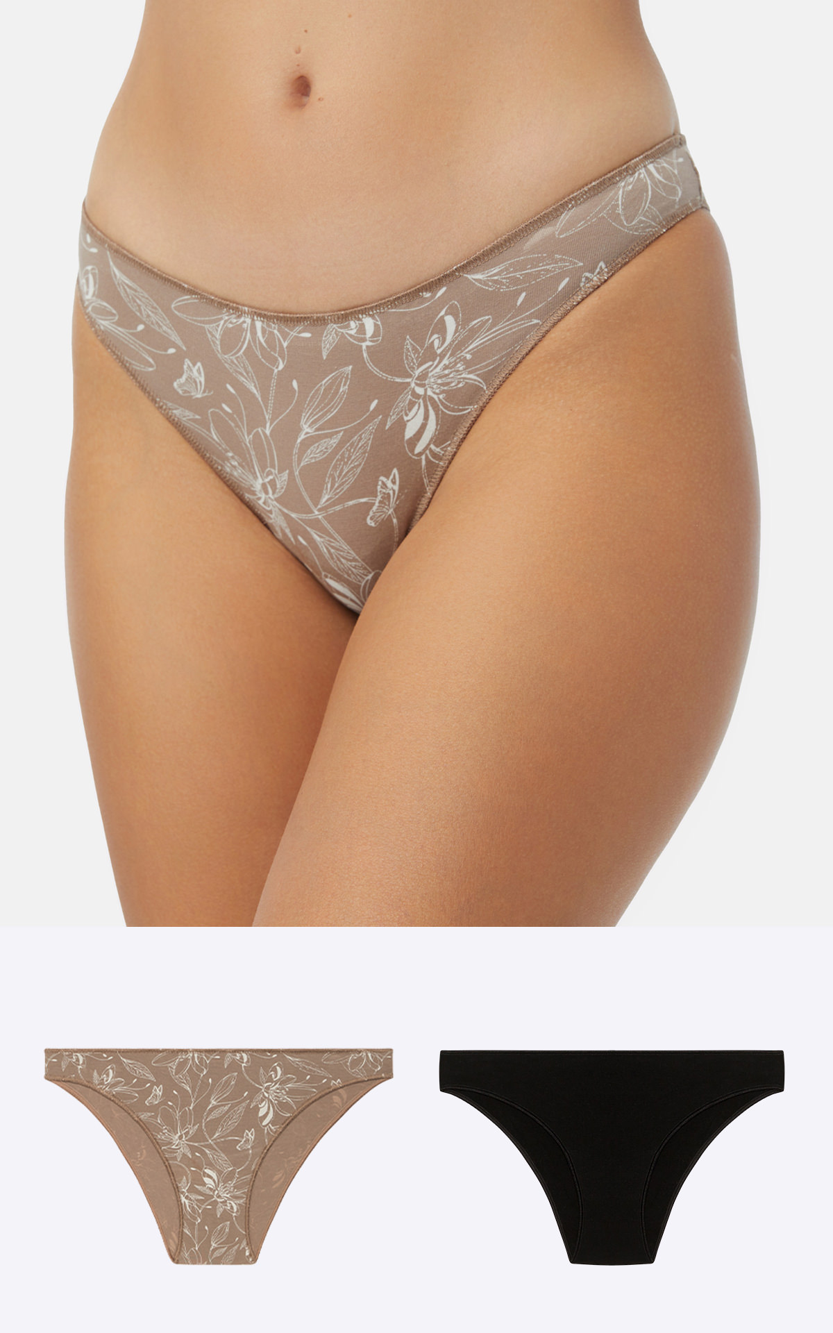 90-81321_934-01 Fimelle TENCEL™ Modal Γυναικείο Χαμηλόμεσο Rio Invisible Σλιπ 2 τμχ - Image 1