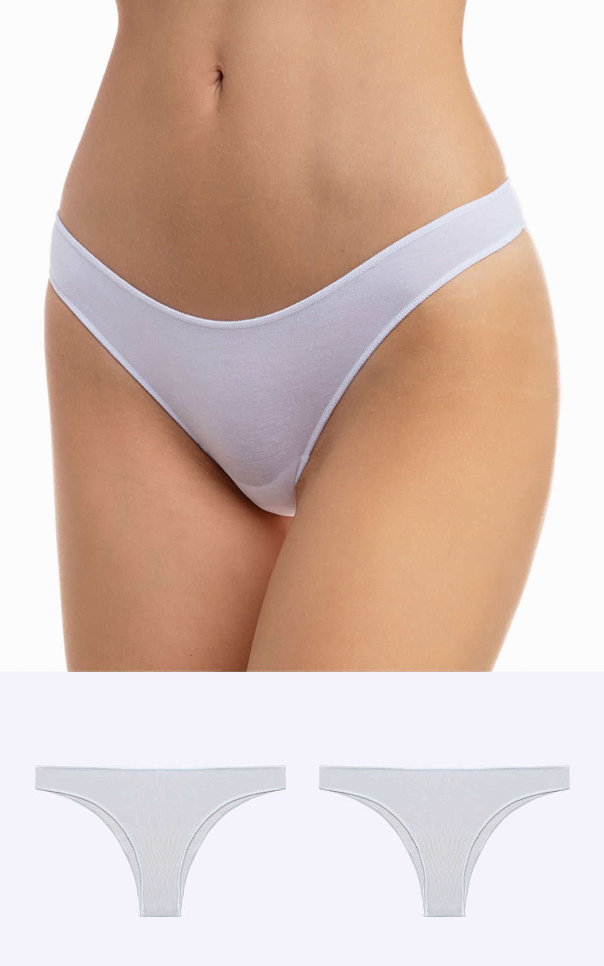 90-81325_005-01 Fimelle TENCEL™ Modal Γυναικείο Brazilian Invisible Σλιπ 2 τμχ - Image 1