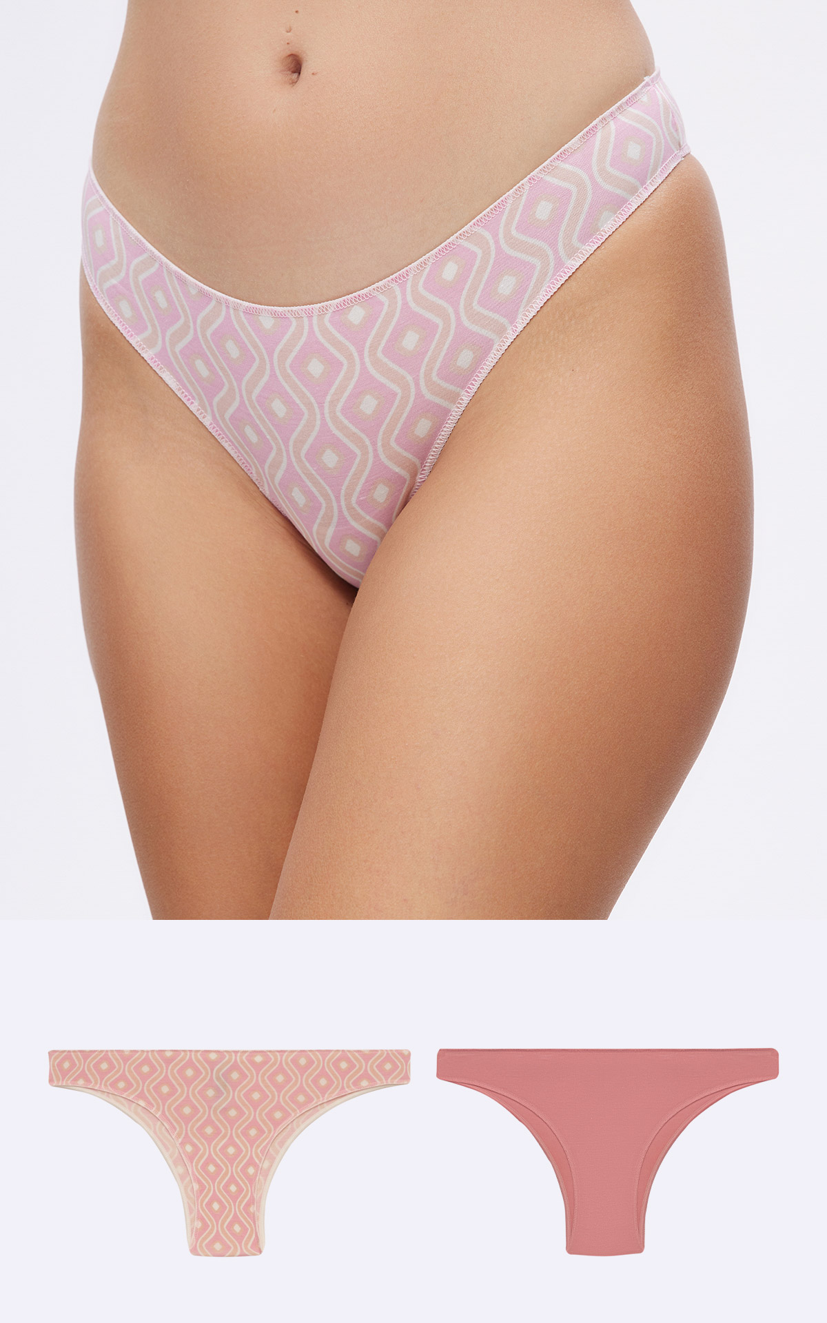 90-81325_949-01 Fimelle TENCEL™ Modal Γυναικείο Brazilian Invisible Σλιπ 2 τμχ - Image 1