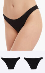 Miss Minerva Βαμβακερό Γυναικείο Invisible Rio Σλιπ 2 τμχ