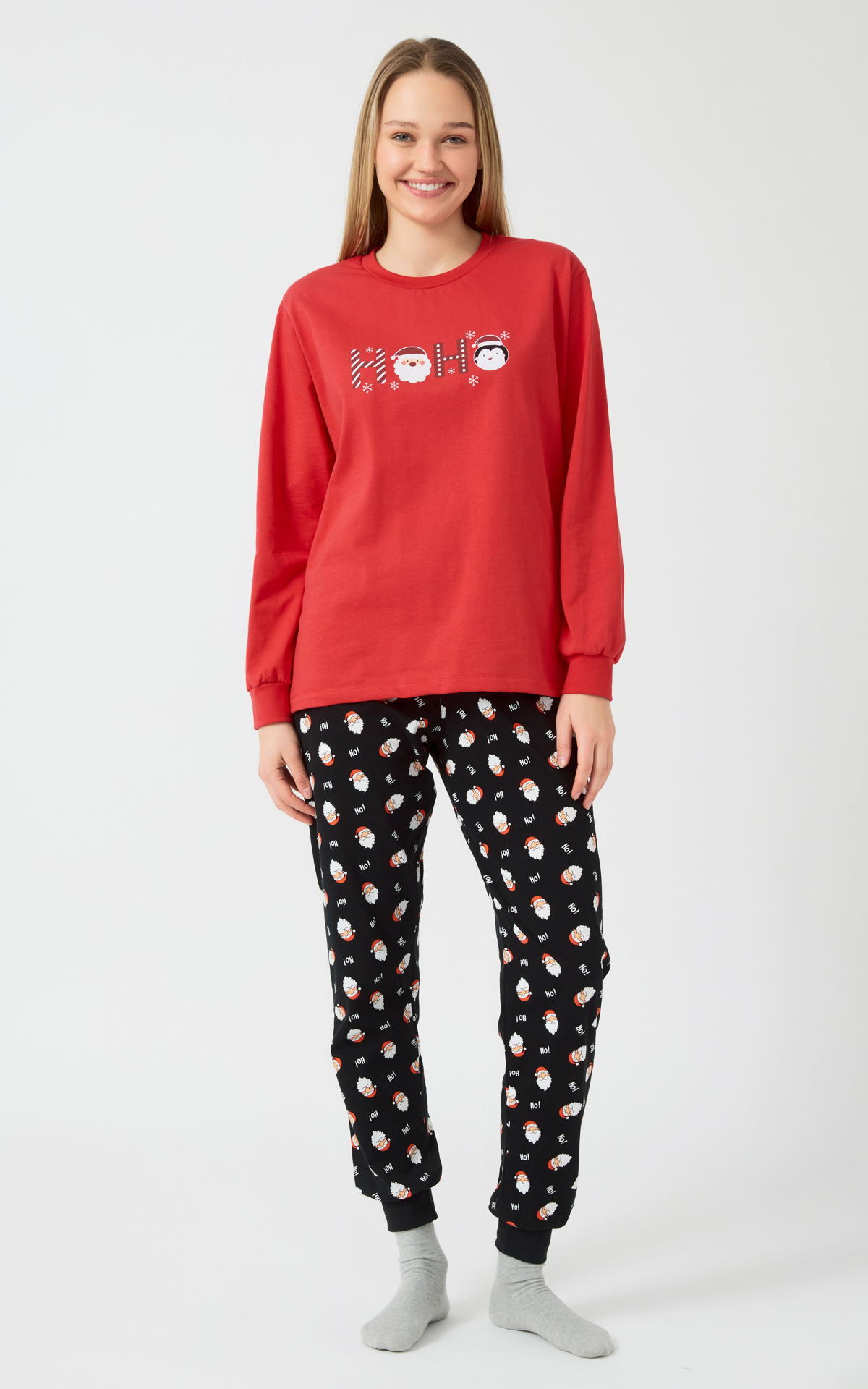 90-89901_018-01 X-Mas HoHo Unisex Πυτζάμα - Image 1