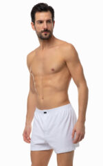 Single Jersey Φαρδύ Ανδρικό Βαμβακερό Boxer με άνοιγμα 2 τμχ