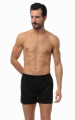 Single Jersey Φαρδύ Ανδρικό Βαμβακερό Boxer με άνοιγμα 2 τμχ