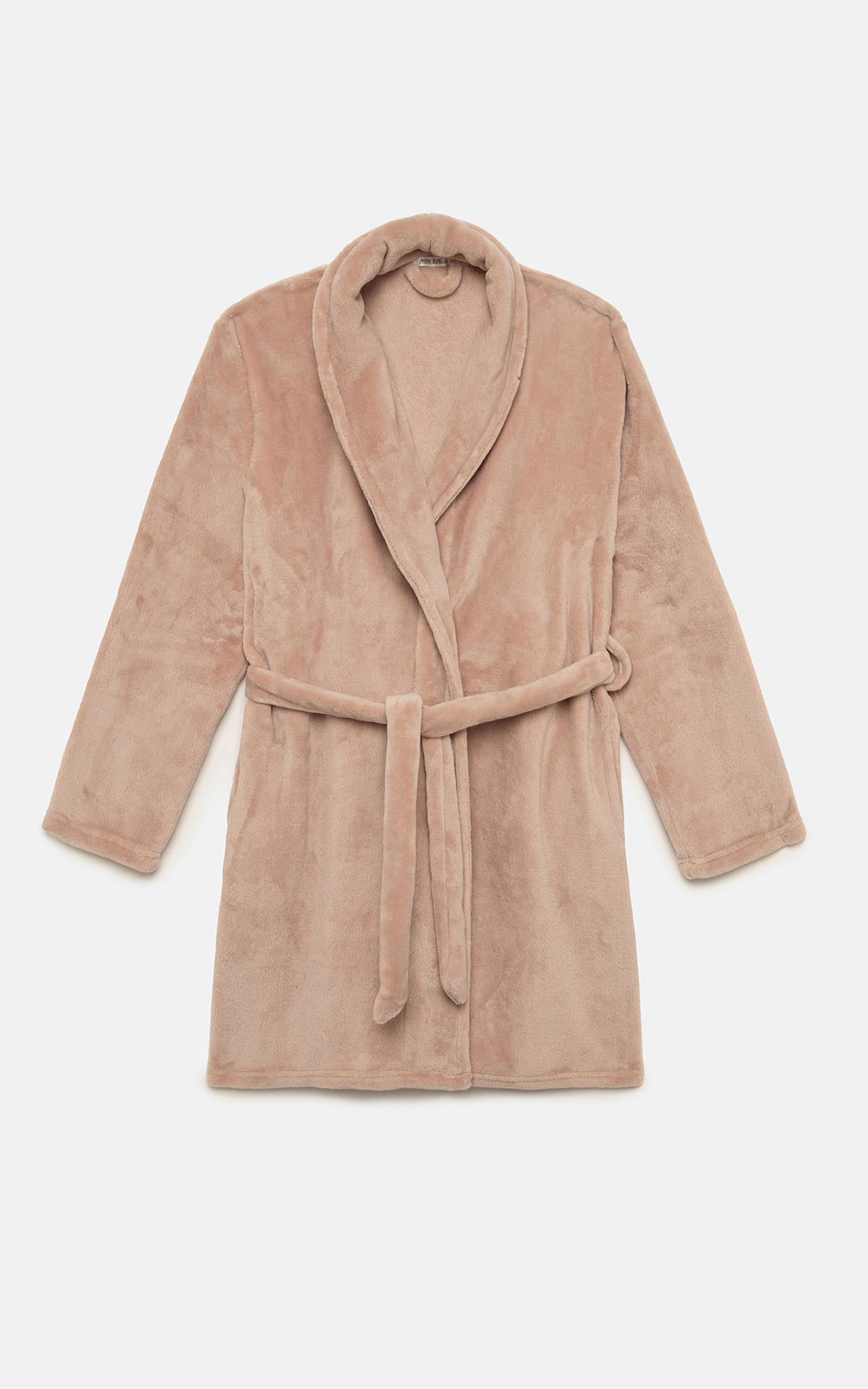 96-53080_794-01 Μονόχρωμη Fleece Γυναικεία Ρόμπα - Image 1