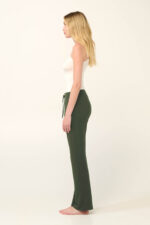 Μονόχρωμο Μακρύ Γυναικείο Παντελόνι με Τσέπες - Image 2