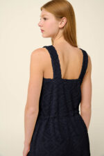 Μονόχρωμο Frottee Φόρεμα Θαλάσσης - Image 3