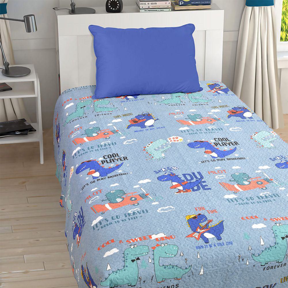 1100001379 LINO ΚΟΥΒΕΡΛΙ JURASSIC GREEN-GREY 160X220 - Image 1